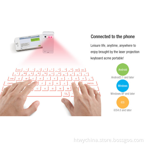 Rechargeable High Capacity Laser Keyboard for Notebook Solar Charger